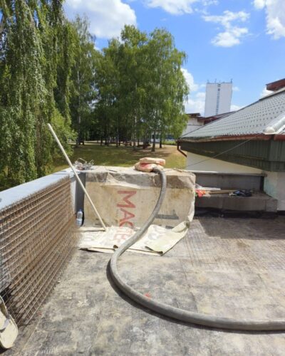 Roof screed Minsk shop south-west2