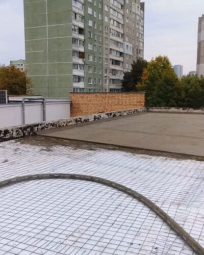 Roof screed Minsk shop south-west3