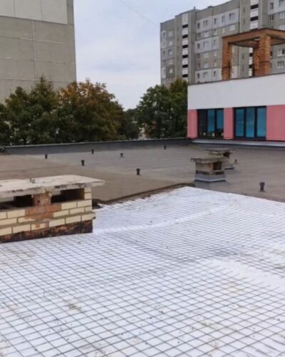 Roof screed Minsk shop south-west5